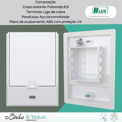 Imagem de Interruptor Simples Prova Dagua Áreas Úmidas Externa - B.lux