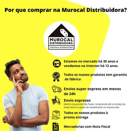 Imagem de Interruptor Simples + Tomada 10a 4x2 Preto Grafite Home Blux