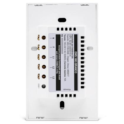 Imagem de Interruptor Smart-Inteligente Wifi Touch3 Intelbras EWS1003BR