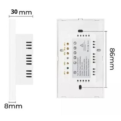 Imagem de Interruptor Smart Touch 1 Botão Casa Apartamento Residencial  Inteligente Wifi Alexa Google