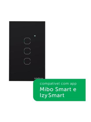 Imagem de Interruptor Smart Touch Intelbras EWS1003 WI-FI com 3 Teclas