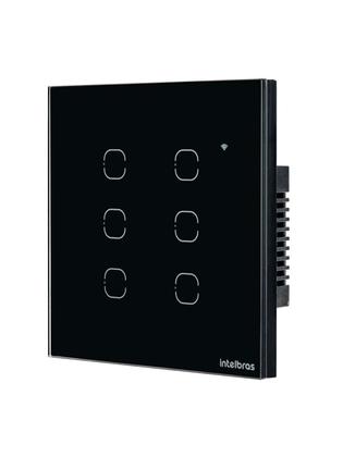 Imagem de Interruptor Smart Touch Intelbras Wifi Preto