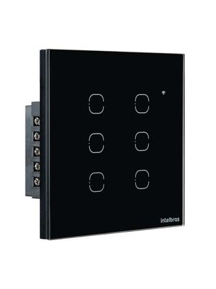 Imagem de Interruptor Smart Touch Intelbras Wifi Preto