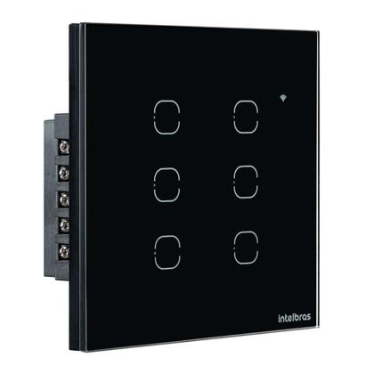 Imagem de Interruptor Smart Touch Intelbras Wifi Preto