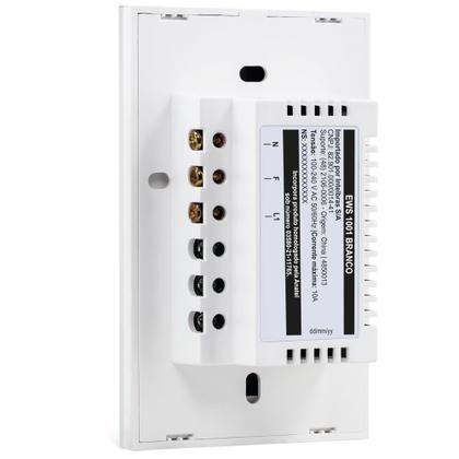 Imagem de Interruptor Smart Wi-Fi Touch 1 Tecla EWS 1001 Branco Intelbras