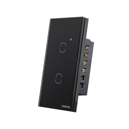 Imagem de Interruptor Smart Wi-Fi Touch 2 Preto Mis 1002 4850060