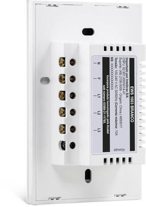 Imagem de Interruptor smart wi-fi touch 3 ews 1003 branco