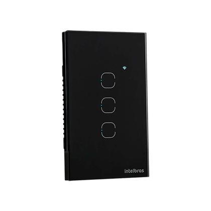 Imagem de Interruptor Smart Wi-Fi Touch 3 Preto Mis 1003 4850056