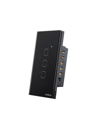 Imagem de Interruptor Smart Wi-fi Touch 3 Preto Mis 1003 4850056