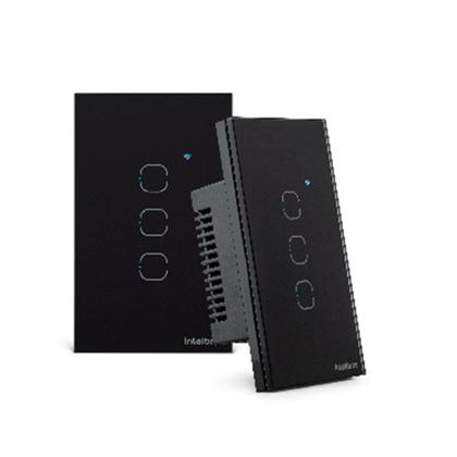 Imagem de Interruptor smart wi-fi touch 3 tecla ews 1003 preto