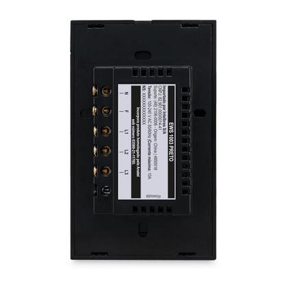 Imagem de Interruptor smart wi-fi touch 3 tecla ews 1003 preto