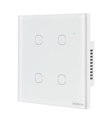 Imagem de Interruptor smart wi-fi touch 4 teclas ews 1004 branco