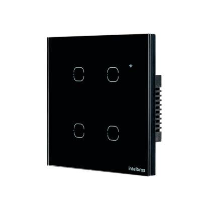 Imagem de Interruptor SMART WI-FI Touch 4 Teclas Preto EWS 1004 4850028