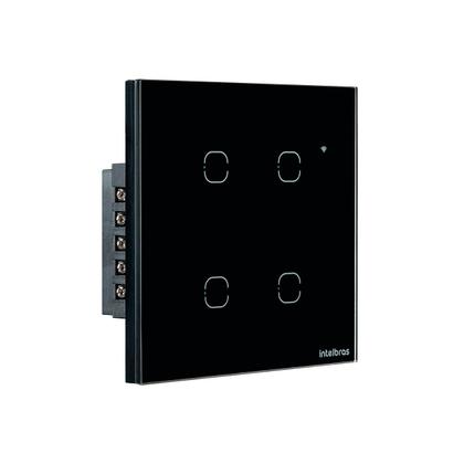Imagem de Interruptor SMART WI-FI Touch 4 Teclas Preto EWS 1004 4850028
