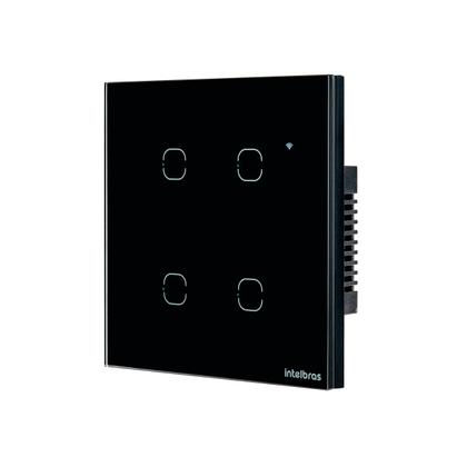 Imagem de Interruptor Smart Wi-fi Touch 4 Teclas Preto Ews 1004 4850028