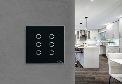 Imagem de Interruptor Smart Wifi Touch 6 Teclas Ews 1006 Intelbras Branco