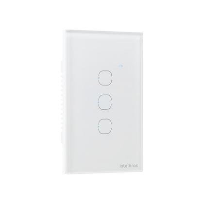 Imagem de Interruptor Smart Zigbee Touch 3 Branco Ezs 1003 Tecla Touch