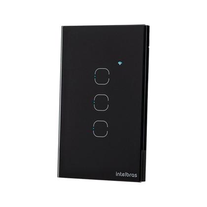 Imagem de Interruptor SMART Zigbee Touch 3 Preto EZS 1003 4850049