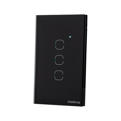 Imagem de Interruptor Smart Zigbee Touch 3 Preto Ezs 1003 4850049