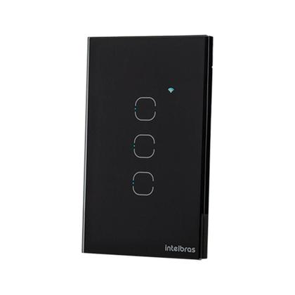 Imagem de Interruptor Smart Zigbee Touch 3 Preto Ezs 1003 4850049