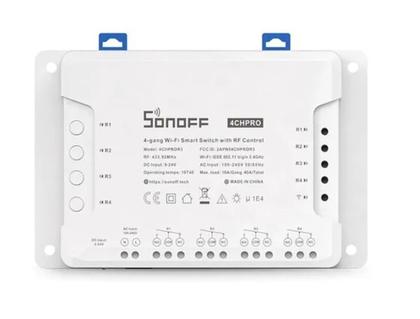 Imagem de Interruptor Sonoff WiFi e RF 433 4 Canais - Automação Residencial