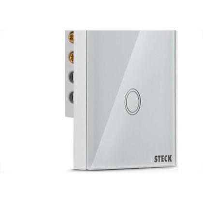 Imagem de Interruptor Steck Smarteck 2 Modulos Touch Wi-Fi Bivolt Branco - Smci2Bs1
