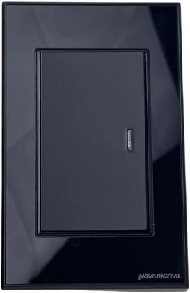Imagem de Interruptor Tecla Fisica 1 Botao Zigbee com Led NovaDigital PRETO