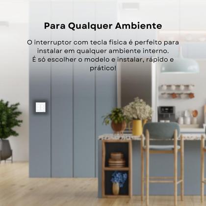 Imagem de Interruptor tecla Física com led Zigbee 4 Botões 4x4 Preto NovaDigital - NFZB-04-B