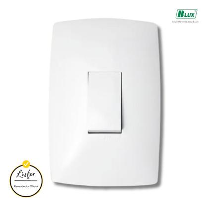 Imagem de Interruptor Tecla Paralela Vertical Com Placa Branca - B.Lux