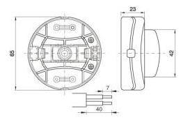 Imagem de Interruptor termoplástico incolor de piso