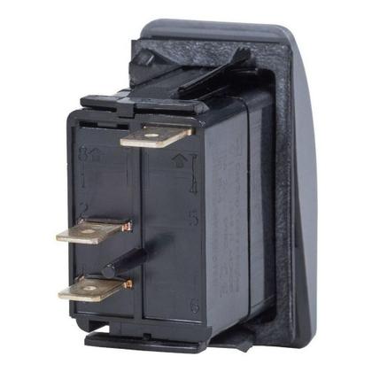 Imagem de Interruptor Tic Tac 4 Pinos Botão Preto Com 2 Leds Branco