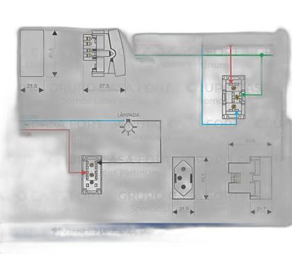 Imagem de Interruptor + Tomada 10A/20A - Kit 4x2 - Modulare