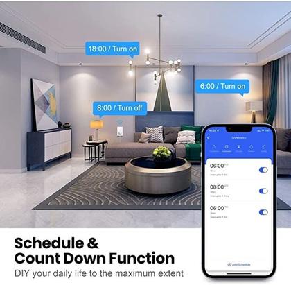 Imagem de Interruptor Tomada 2 Botões Inteligente Touch Tuya Alexa