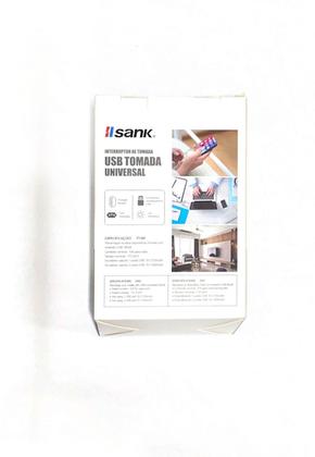 Imagem de Interruptor Tomada 2 Usb De Parede Universal Bivolt 2.1A 5V