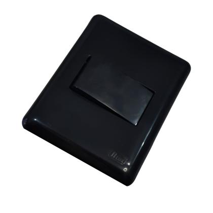 Imagem de Interruptor tomada de sobrepor 1 tecla simples preta Blux