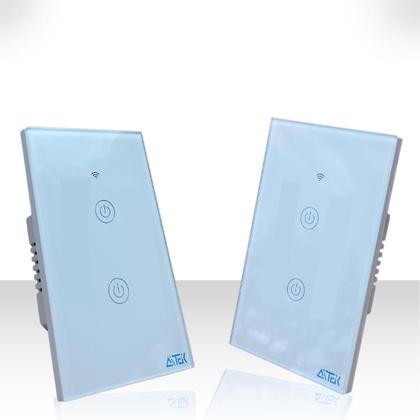 Imagem de Interruptor Tomada Digital Inteligente 2 Botões Wi-fi Alexa