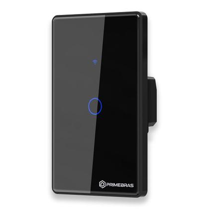 Imagem de Interruptor Touch 1 Botão Wi-Fi TP1001 Preto