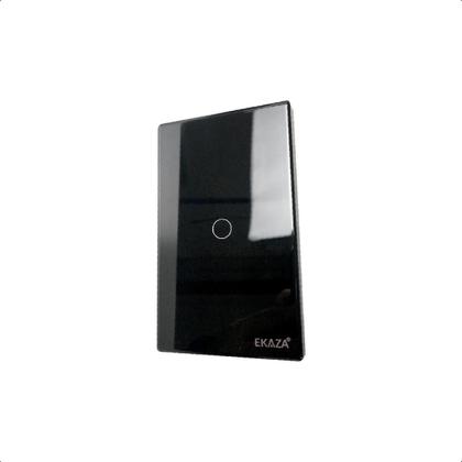 Imagem de Interruptor Touch 2.5D Inteligente 1Botão Wifi - Preto