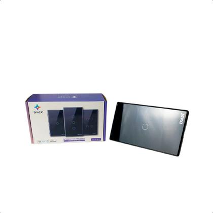 Imagem de Interruptor Touch 2.5D Inteligente 1Botão Wifi - Preto