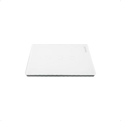 Imagem de Interruptor Touch 2.5D Inteligente 3Botões Wifi -Branco
