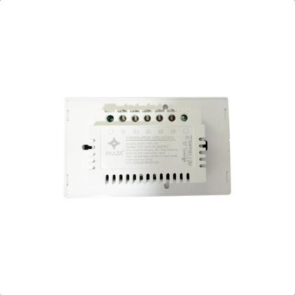 Imagem de Interruptor Touch 2.5D Inteligente 3Botões Wifi -Branco