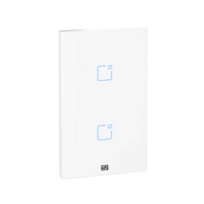Interruptor touch 2 botoes wi-fi rf br 4x2 weg home Imagem de Interruptor touch 2 botoes wi-fi rf br 4x2 weg home