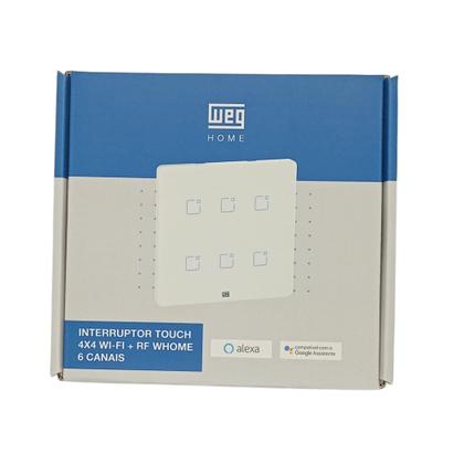 Imagem de Interruptor touch 6 botoes wi-fi rf br 4x4 weg home