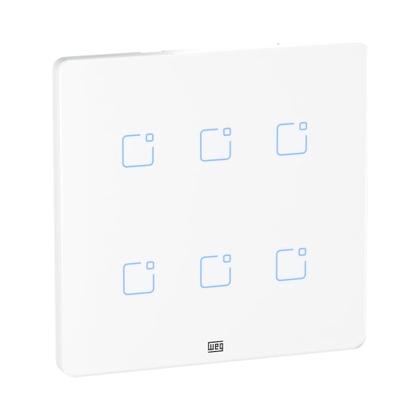 Imagem de Interruptor touch 6 botoes wi-fi rf br 4x4 weg home