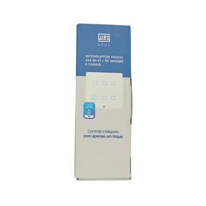 Imagem de Interruptor touch 6 botoes wi-fi rf br 4x4 weg home