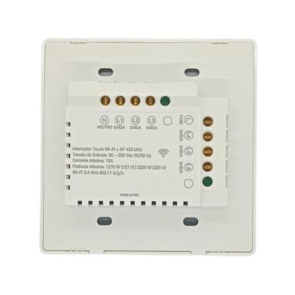 Imagem de Interruptor touch 6 botoes wi-fi rf br 4x4 weg home