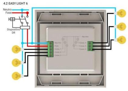 Imagem de Interruptor Touch 6 Canais Tholz Br - Automação Residencial