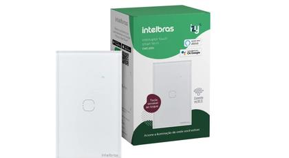 Imagem de Interruptor Touch Inteligente Com 1 Tecla EWS 1001 Branco Intelbras