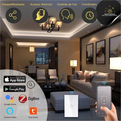 Imagem de Interruptor Touch Inteligente Smart Touch Zigbee Ekaza 1