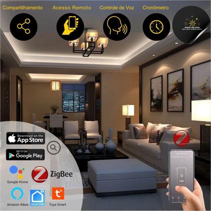 Imagem de Interruptor Touch Inteligente Zigbee Novadigital 8 Botões